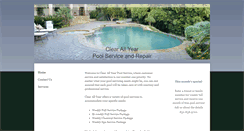 Desktop Screenshot of clearallyearpools.com